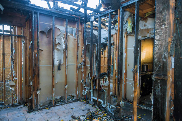 Professional Fire Board Up technician working in Abington, PA